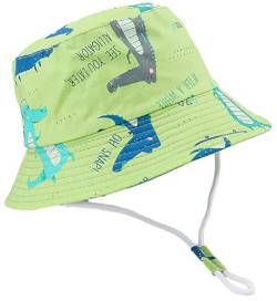 Malaxlx Kleinkind Sonnenhut Fischerhut Kinder Krokodile Grün Sommerhut Strandhut UV Schutz Bucket Hat Eimer Hut für 2-4 Jahre Mädchen Jungen von Malaxlx
