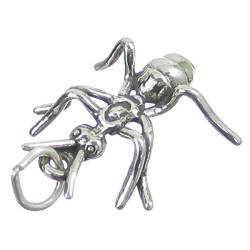 Ameise Sterling Silber groß Charm Anhänger .925 x 1 Ameisen Insekten Charms sslp2609 von Maldon Jewellery