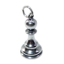 Bauer Schachfigur Sterling Silber Charm .925 x 1 Spiele Charms von Maldon Jewellery