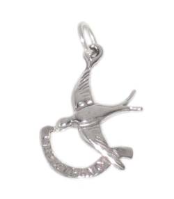 Capistrano Schwalbe Sterling Silber Charm .925 x 1 Schwalben von Maldon Jewellery