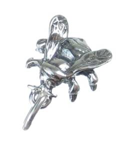 Fliegen Sterlingsilber Charm .925 x 1 blauflasche Insekt Fliegen fliegen Charms cf384 von Maldon Jewellery