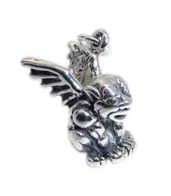 Gargoyle Sterling Silber Anhänger .925 x 1 Gargoyles Monster Anhänger von Maldon Jewellery