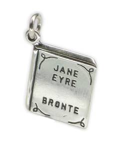 Jane Eyre Buch von Charlotte Bronte Sterlingsilber Charm .925 x 1 Bücher dkc47497 von Maldon Jewellery
