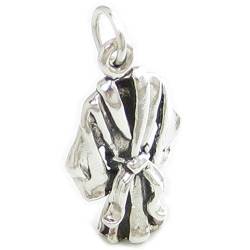 Kampfsportjacke Sterling Silber Charm Judo Kung Fu Tae Kwon Do von Maldon Jewellery