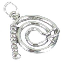 Peitsche Sterling Silber Anhänger .925 x 1 Peitschen Anhänger sslp3096 von Maldon Jewellery