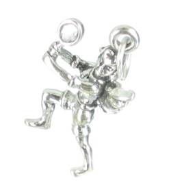 Tennis Angel Sterling Silber Charm .925 x 1 Angels Protect Charms von Maldon Jewellery