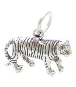Tiger Sterling Silber Charm, 925 x 1 CF3911 von Maldon Jewellery