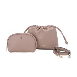 Mali+Lili Lola Beauty Bag Duo, Taupe, Crossbody von Mali+Lili