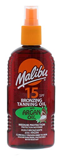 MALIBU 200ML SPF 15 BRONZING TANNING OIL WITH ARGAN OIL von Malibu