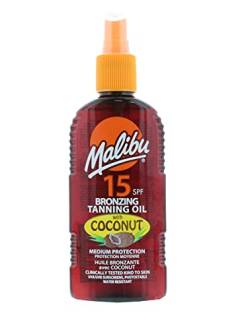 Malibu Bräunungsöl LSF 15 mit Kokosnuss, 200 ml von Malibu