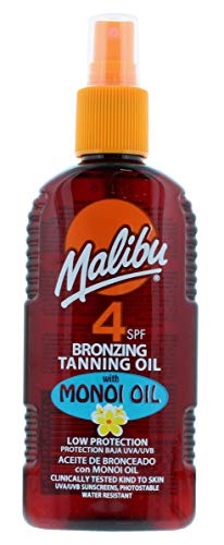 Malibu LSF 4 Bräunungsöl mit Monoi-Öl, 0,21 kg von Malibu