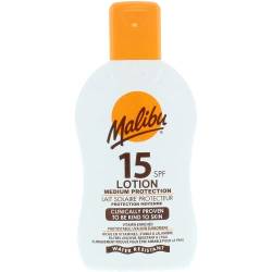Malibu Mittlerer Schutz, wasserbeständig, mit Vitamin angereichert, LSF 15, Sonnencreen-Lotion, 200 ml von Malibu