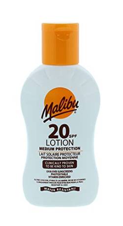 Malibu Mittlerer Schutz, wasserbeständig, mit Vitamin angereichert, LSF 20, Sonnencreen-Lotion, 100 ml von Malibu