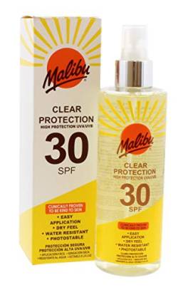 Malibu Sun Sonnenschutzspray LSF 30, hoher Schutz, trockenes Gefühl, wasserabweisend, 250 ml von Malibu