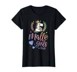 Malle Girls Tour Einhorn Mädels Party Urlaub Bunt Mallorca T-Shirt von Malle Party Shirts
