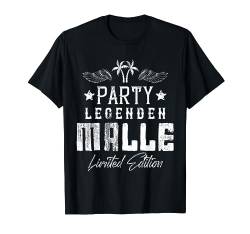 Malle Party Legenden Spruch Urlaub Feiern Motto Mallorca T-Shirt von Malle Party Shirts