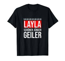 Mallorca Malle Party Hit Layla jünger schöner Geiler Malle T-Shirt von Mallorca Malle Trend
