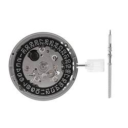 Malloy 1Set NH35/NH35A 3-Zeichen-Kalender 3-Nadel-Uhrwerk mit Hebel Hochpräzises Automatisches Mechanisches Uhrwerk Silberteile von Malloy