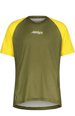 Maloja Herren Dentrom Multi T-Shirt, Moss, Mehrfarbig, XL von Maloja