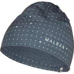Maloja Krippensteinm. Beanie Blau - Merino Schnelltrocknende elastische Multisport Mütze, Größe One Size - Farbe Midnigh von Maloja