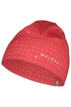 Maloja Krippensteinm. Beanie Pink - Merino Schnelltrocknende elastische Multisport Mütze, Größe One Size - Farbe Raspber von Maloja