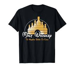 Malt Whiskey Shirt, Happiest Drink Funshirt Parodie T-Shirt von Malt Whiskey T-Shirt, Original Label Outfit