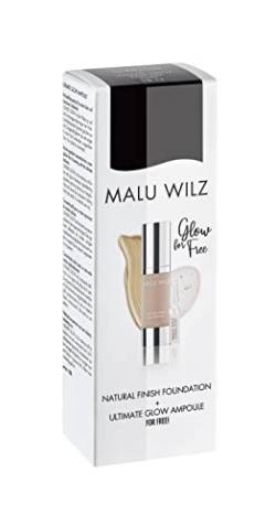 Malu Wilz Natural Finish Foundation 27 glow edition + Ultimate glow Ampulle 2 ml von Malu Wilz