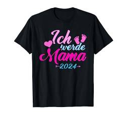 Ich werde Mama 2024 für werdende Mutter T-Shirt von Mama 2024 Shop