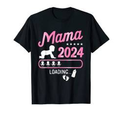 Mama 2024 Ladebalken loading für Mutter zur Schwangerschaft T-Shirt von Mama 2024 Shop