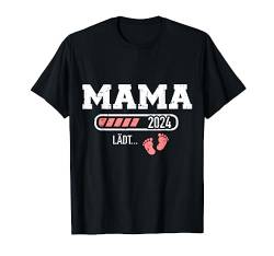 Mama 2024 lädt Schwangerschaft verkünden T-Shirt von Mama 2024 Shop