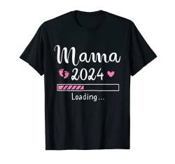 Werdende Mama Mutter 2024 lädt Schwangerschaft ankündigen T-Shirt von Mama 2024 Shop