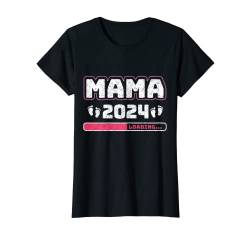 Damen Mama Loading 2024 | Werdende Mama Mutter Ankündigung Baby T-Shirt von Mama 2024 & Papa 2024 & Werdende Eltern Geschenke
