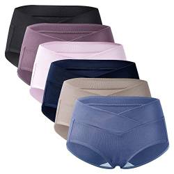 Mama Cotton Women's Under The Bump Maternity Panties Pregnancy Postpartum Maternity Underwear (Color-Multicolor-B 6 Pack, Size-M) von Mama Cotton