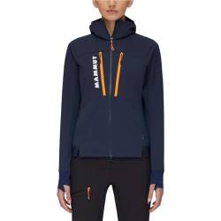 Mammut Damen Aenergy SO Hybrid Hoodie Jacke, marine-vibrant orange, XL von Mammut