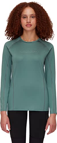 Mammut Damen Selun FL Logo Longsleeve, Dark Jade, XL von Mammut