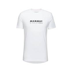 Mammut Herren T-Shirt, L, Weiß, Sportshirt Kurzarm, Trainingsshirt, aus 50 Prozent Baumwolle von Mammut