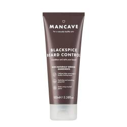 ManCave Bartpflege Blackspice 100 ml - Bartbalsam Männer mit L-Arginin, Hanföl und Sheabutter - Fördert den Bartwuchs - Vegan und Tierversuchsfrei, Tube aus Recycling-Kunststoff - Hergestellt in GB von ManCave