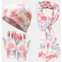 ManKle Strickmütze 3-teiliges Damen Winter Warm Beanie Mütze Handschuhe und Schal Set von ManKle