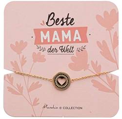 Armband Mama Herz | Edelstahlarmband | Beste Mama der Welt | Ankündigungsarmband Geburt - Mama Geschenk - Muttertag | Hübschen Geschenk-Box von Manahia