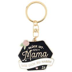 Manahia Schlüsselanhänger Mama - Glück ist eine Mama wie dich zu haben - Geschenk für Mama - Muttertagsgeschenk - Schwangerschaftsankündigung Mama - Geburtstagsgeschenk Mama von Manahia