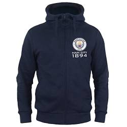 Manchester City FC - Herren Fleece-Sweatjacke - Offizielles Merchandise - Geschenk für Fußballfans - L von Manchester City FC