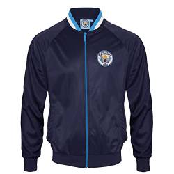 Manchester City FC - Herren Trainingsjacke im Retro-Design - Offizielles Merchandise - Geschenk für Fußballfans - S von Manchester City FC
