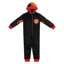 Manchester United FC - Jungen Schlafanzug-Einteiler aus Fleece - Offizielles Merchandise - Geschenk für Fußballfans - 9-10 Jahre von Manchester United F.C.