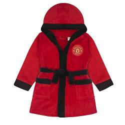 Manchester United - Baby Fleece-Bademantel mit Kapuze - Offizielles Merchandise - Geschenk - 12-18 Monate von Manchester United FC