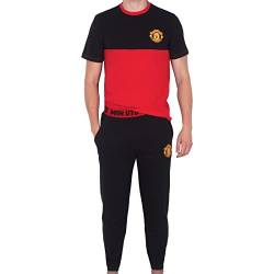 Manchester United FC - Herren Premium-Schlafanzug mit Langer Hose - Offizielles Merchandise - Geschenk für Fußballfans - M von Manchester United FC