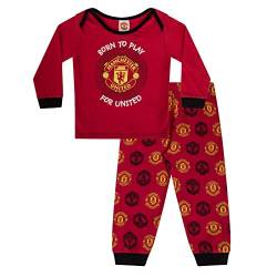 Manchester United FC - Jungen Schlafanzug - Offizielles Merchandise - Geschenk für Fußballfans - 0-3 Monate von Manchester United FC