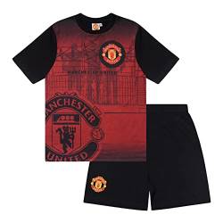 Manchester United FC - Kinder Schlafanzug-Shorty - Offizielles Merchandise - Rot mit großem Vereinswappen - 10-11 Jahre von Manchester United