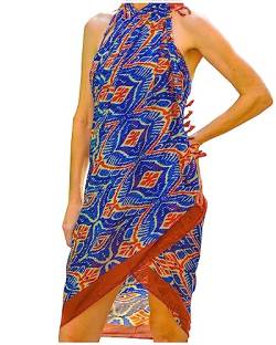 Mandala Life ART Damen Sarong, Pareo,Bikini Vertuschen, Strandtuch,Wickelrock, TapisserieWickeltuch Schal Halstuch - Hochwertiger Rayon - Weich und Leicht von Mandala Life ART