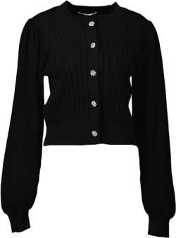 Mango Damen Cardigan Heda mit Strassknöpfe schwarz (DE/NL/SE/PL, Alphanumerisch, S, Regular, Regular) von Mango