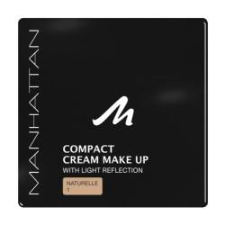 Manhattan Compact Cream Makeup, 1 naturelle, 3er Pack von Manhattan